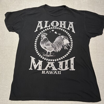 mens t shirts graphic Logo L                     Aloha Maui Hawaii