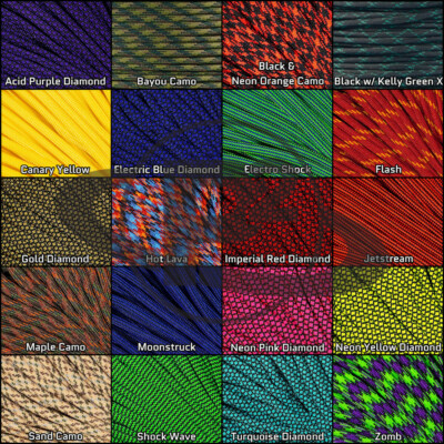 Paracord Planet Type III Nylon 550 7-Strand Paracord - Variety of Colors