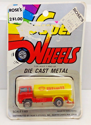 Vintage Yatming Super Wheels Shell Oil Tanker Die cast Truck 1/60 NIP NEW