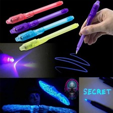 Invisible Ink Pens UV Light Black Light Magic Highlighter Message 4 color