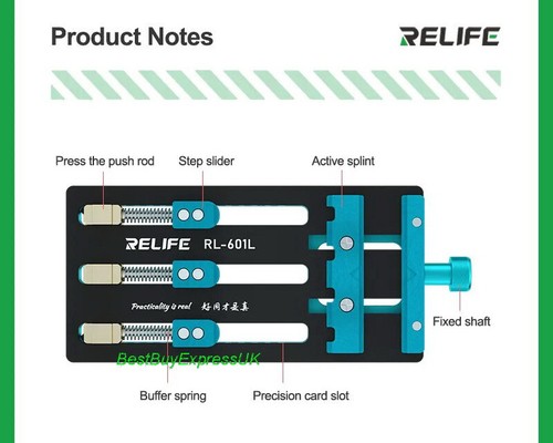 ReLife RL-601L Universal PCB / Chip Holder Fixture 2UUL / MiJing / MaAnt UK - Picture 8 of 12