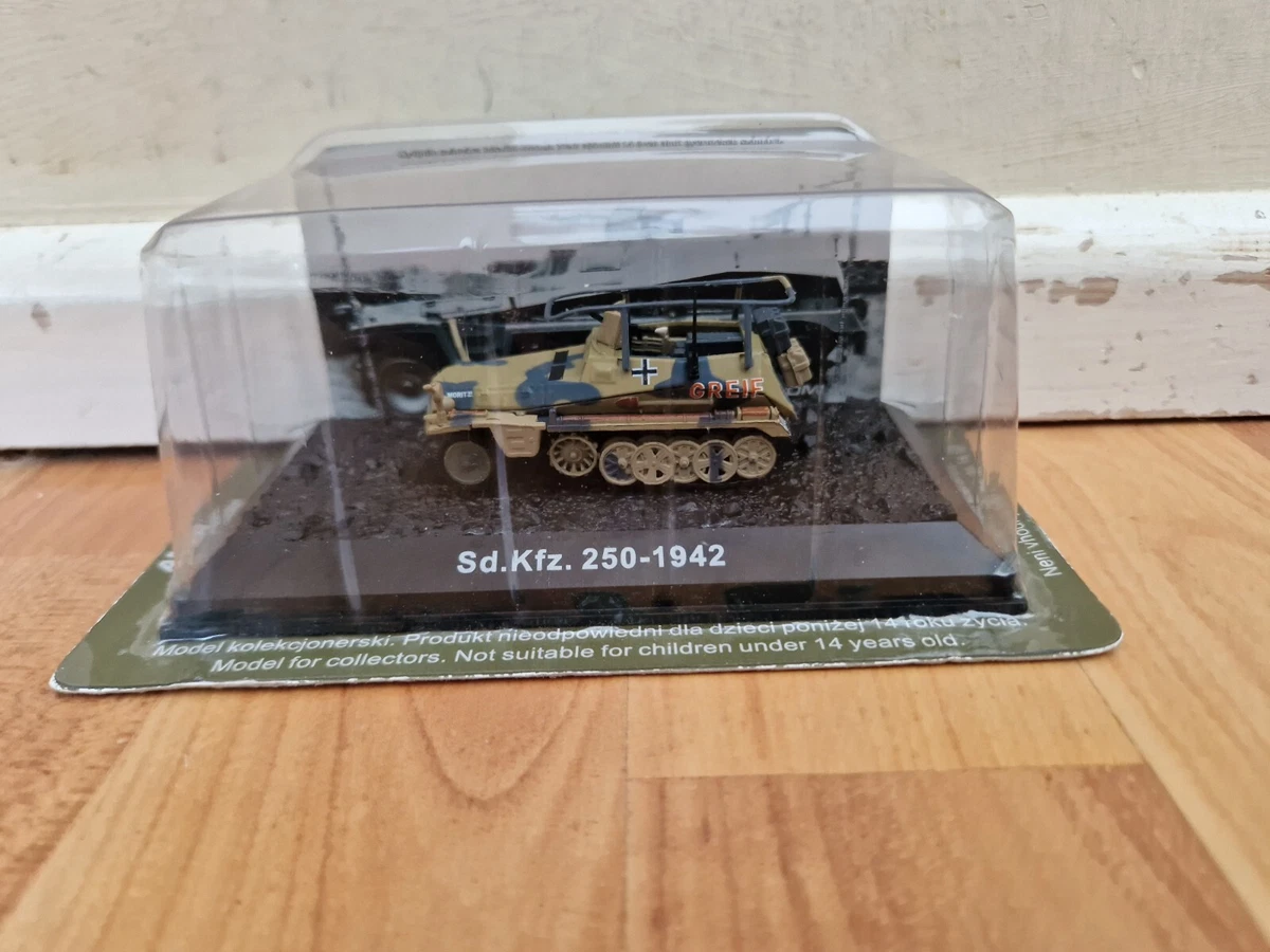 ATLAS AMERCOM 1 72 1942 SD.KFZ.250 WW2 DIECAST MODEL MILITARY TANK