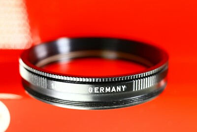 LEICA ORIGINAL 14165 SERIE VIII E72 FILTER ADAPTER W/LEITZ UVA FILTER MINT