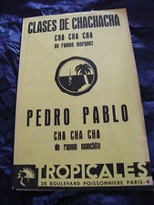 Partitura Clases De Chachacha Marquez Pedro Pablo Monchito 1955 Hoja De Música