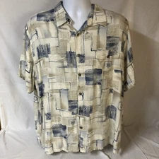 Batik Bay Mens Hawaiian Camp Aloha Shirt XL Multicolor Geometric Free Shipping!