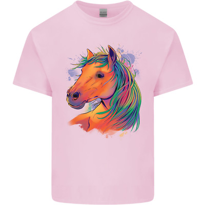 Pferdekopf Reitsport Kinder T-Shirt Kinder