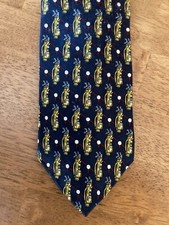 Novel-Ties by Roffe Men's Necktie Tie Golf Club Bag Print Silk Made in USA