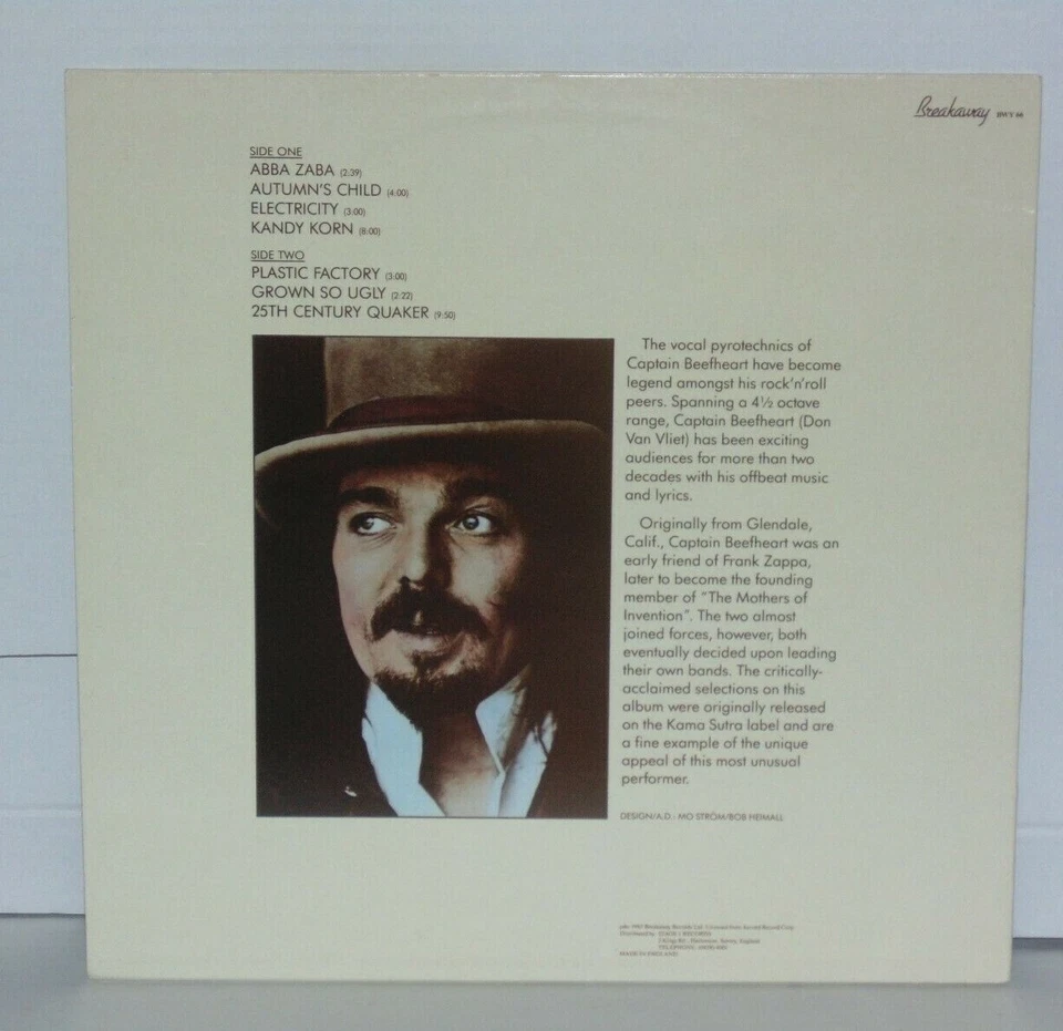 Captain Beefheart Magic Band Top Secret UK LP VG+ Plays Well Breakaway BWY66   - Image 3 of 3
