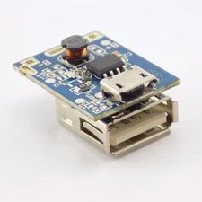 2/5x5V 1A Power Step-Up Module Lithium Battery Charging Protection Boost Charger