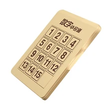 4x4 Magic Cube Number Sliding Klotski Game Cube Puzzle Brain Teaser Toys g