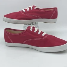 Keds Original Red Canvas Sneakers Size 9 Ladies Women's Shoes EUC