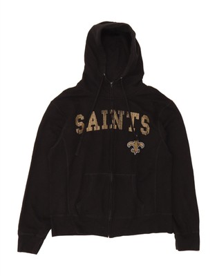 NFL TEAM APPAREL Damen Zip Hoodie Pullover UK 18 XL Schwarz DN10