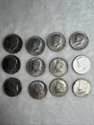 (12) 40% Silver Kennedy Half Dollars 1965-1969 $6 Face Value