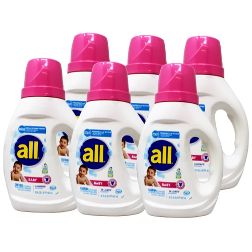 All Liquid Laundry Detergent, Gentle for Baby, 24 Loads, 30 fl oz - 6 Pack
Opens in a new window or
