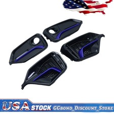 Fits 2017-2021 Honda Civic Hatchback Front Rear Fog Lamp Garnish Covers Set Fits 2017-2021 Honda Civic Hatchback Front Rear Fog Lamp Garnish Covers Set