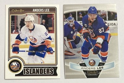 Lot of 2 Different New York Islanders Anders Lee Hockey Cards