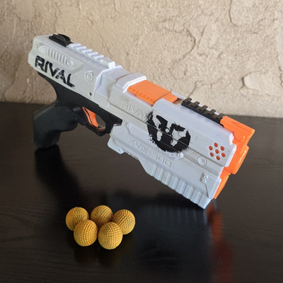 NERF Rival Kronos XVIII-500 Blaster White/Orange w/ 5 Rival Rounds