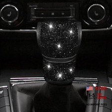 Bling Auto Gear Shift Knob Cover, Car Knob Gear Stick Protector, Auto Black