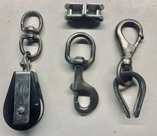 LOT D'ACCESSOIRES INOX POUR BATEAU