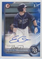 2022 Bowman Paper Prospect Blue Border 113/150 Erik Ostberg #PPA-EO Auto 06bg