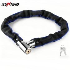 Heavy Duty Motorcycle Bike Bicycle Chain Lock Anti-theft Padlock Security W/ Key