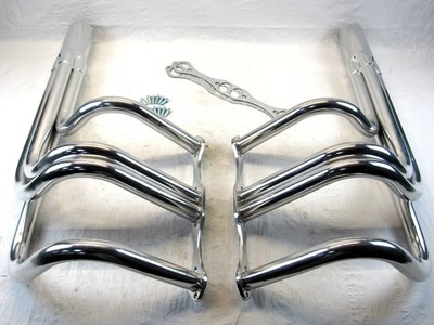 Chevy SBC 327 350 400 T Bucket Roadster Long Tube Header Set Ceramic H60009H