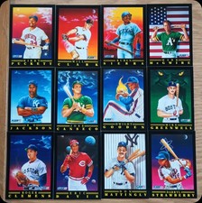1991 Fleer Baseball Pro Visions Complete Set of 12 Bo Jackson McGwire Canseco