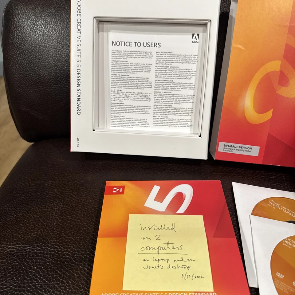 Adobe Creative Suite 5.5 CS5.5 Upgrade Version Mac OS X Full Retail DVD - Image 2 of 3