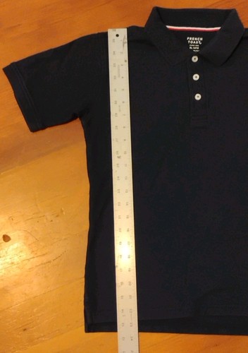 2-pack French Toast short sleeve polo shirts, youth size XL (14/16), dark blue - Picture 4 of 5