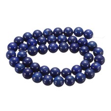50pcs Lapis Lazuli Blue Natural Stone Beads 8mm Round Loose Bead