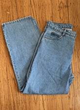 Los Angeles Apparel 14oz Denim Jeans Mens 32x30 Light Wash Loose Fit Made in USA