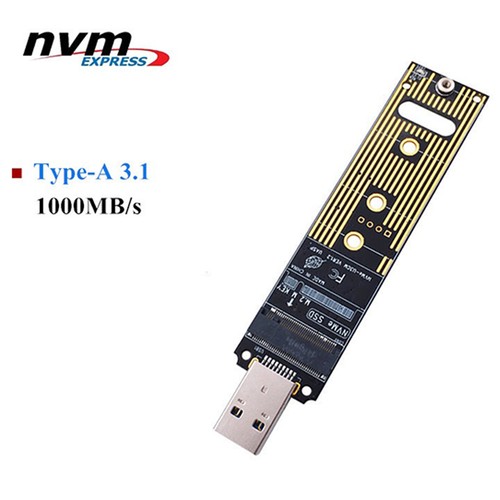 NVME USB Adapter M.2 NVME SSD auf USB 3.1 Adapter 10 Gbps USB3.1 Gen 2 für 1884 - Afbeelding 9 van 10