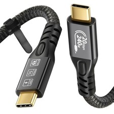 USB C Cable 3.2 Gen 2X2 20Gbps, Type C 4K 60Hz UHD Video C 20G 240W 0.5M