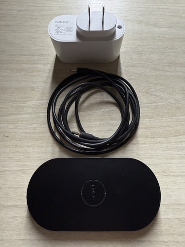 Nokia DT-900 Wireless Charger Black with White Power Supply Used - Photo 2 sur 5