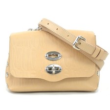 Borsa a tracolla originale ZANELLATO in pelle beige/argento - h31319 g