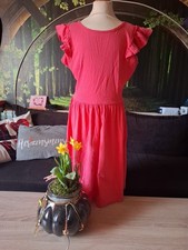 Kleid Achselkleid Mädchen kurzarm Gr. 158/164  Yigga lachs uni 