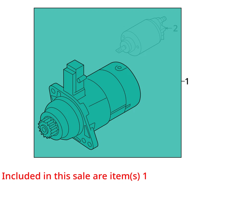 Motor de arranque compatível com 15-16 GOLF 6840873 - Imagem 3 de 4