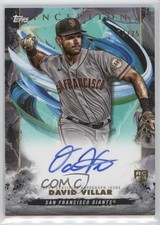 2023 Inception Base Rookie and Emerging Stars Aqua 74/75 David Villar Auto 11o2