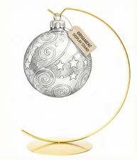 Large Christmas Ornament Display Stand 8 inch Tall for balls up to 6" Ø - 150mm