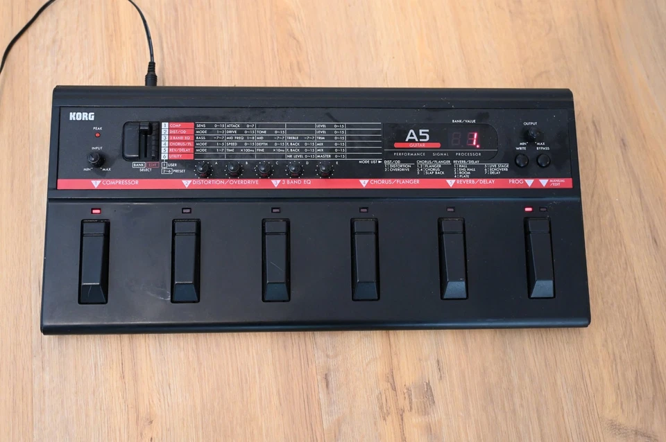 Korg A5 Gitarrenmultieffekt 90er