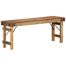 panchina Naturale 110 x 35 46 cm Legno Vecchio Recuperato vidaXL