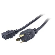 Apc Power Cord, L6-30P, SJT, 8 ft., Blk, 24A, 12/3 AP9896 Apc AP9896
