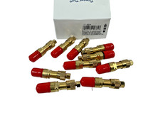 Box Of 10 Dill Ch-8 Large Bore Tire Valve Caps - Metal Hex