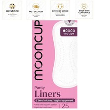 Eco-Friendly Organic Cotton Panty Liners - Fragrance-Free & Non-Toxic, 25 Liners