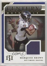 2020 Panini National Treasures Century Materials Prime 8/49 Marquise Brown 0c6