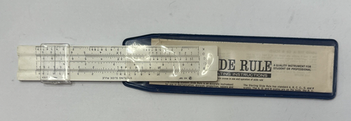 Vintage Sterling Pocket Slide Rule #587 with Original Case & Instructions - 第 2/6 張圖片