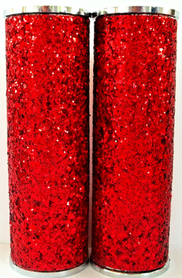 Bath & Body Works RED GLITTER Fine Fragrance Mist Sleeve Cover, NEW X 2