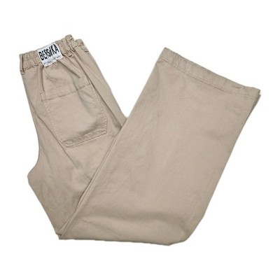 Bershka Cargohose weites Bein beige Damengröße 10