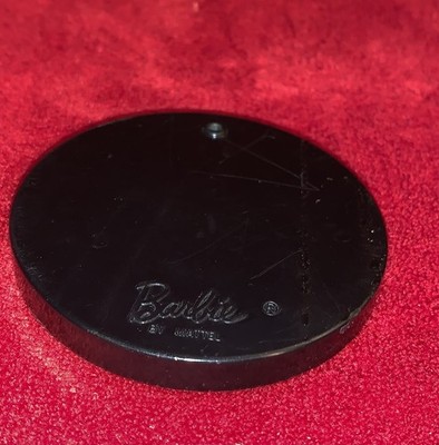 Pied de piédestal rond vintage Mattel Barbie noir R Japon