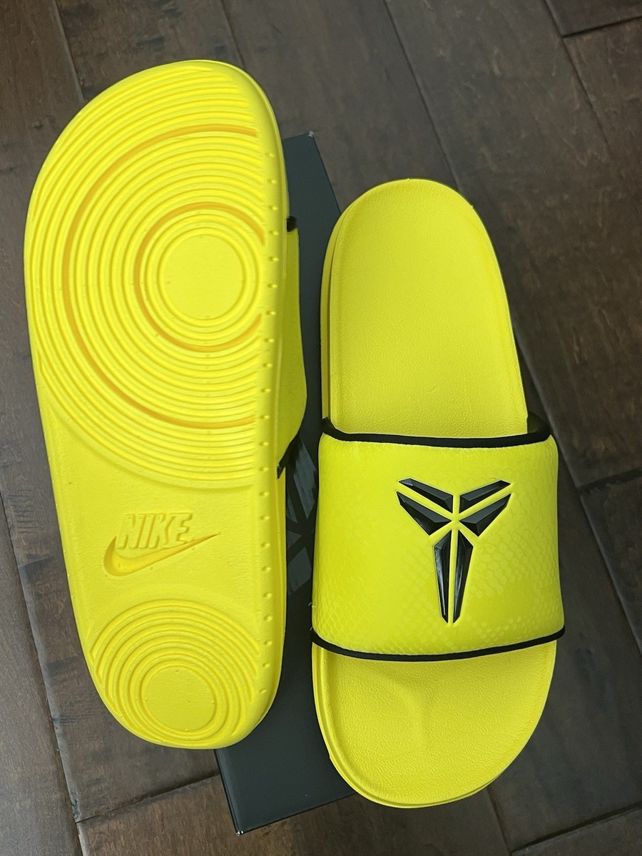 Nike Kobe Offcourt Slides Lightning Yellow IF2870-700 Mens Size 14